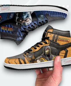Mortal Kombat Jordan 1 High – Scorpion vs Sub Zero Custom Sneakers Mortal Kombat Jordan 1 High – Scorpion vs Sub Zero Custom Sneakers