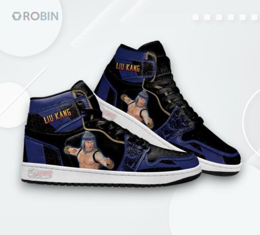 Mortal Kombat Liu Kang Jordan 1 High Sneakers