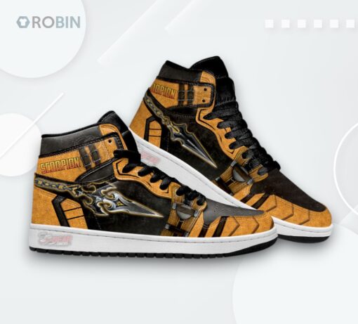 Mortal Kombat Scorpion Kunai Print Sneakers