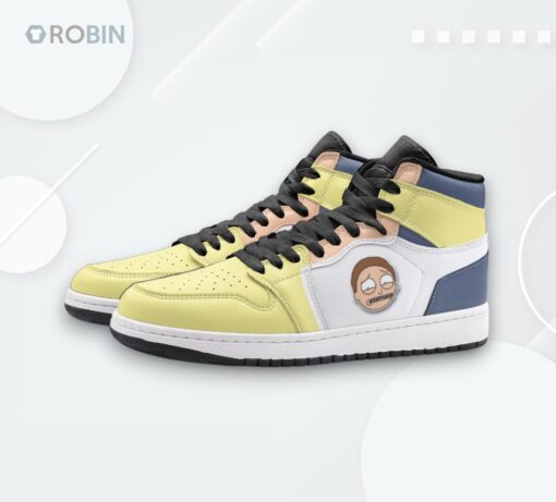 Morty Sick Face AJ1 High – Custom Sneakers