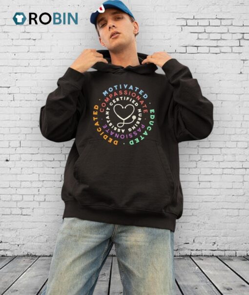 Motivated Compassionate Cna Logo Shirt