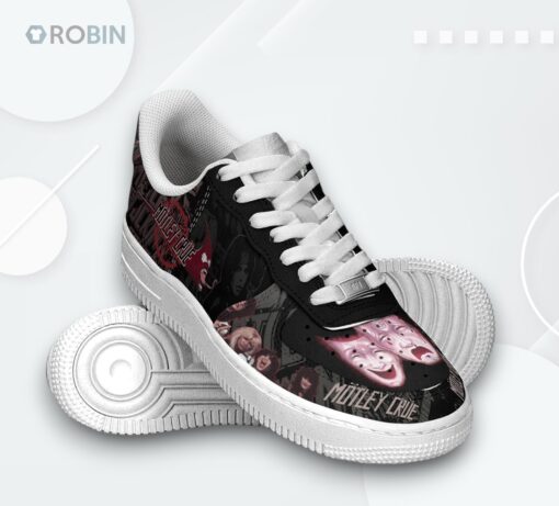 Motley Crue ‘Too Young To Fall In Love’ Air Force 1 Shoes   Unique Printed Design