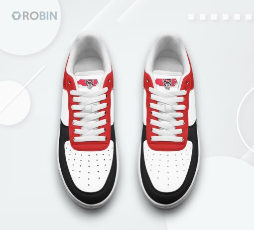 NC State Wolfpack Air Force 1 Shoes   Go Pack Fan Design