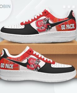 NC State Wolfpack Air Force 1 Shoes   Go Pack Fan Design