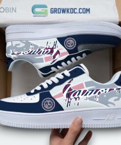 New England Patriots Air Force 1 Shoes with Team Logo Design   Fan Favorite