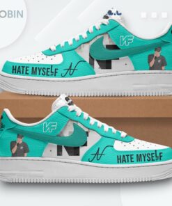 NF Band Hate Myself Leave Me Alone Air Force 1 Sneakers   Unique Fan Design