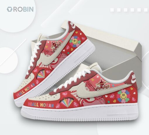 Niall Horan Air Force 1 Shoes with Unique Printed Design   Perfect for Fans!