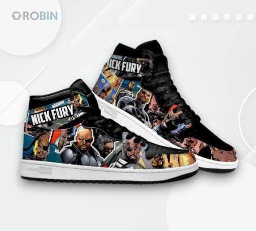 Nick Fury Avenger Jordan 1 High Sneakers