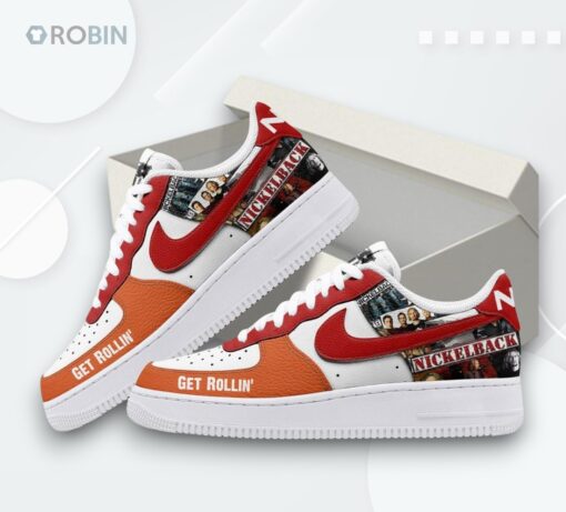 Nickelback Get Rollin’ Air Force 1 Sneakers Unique Printed Design