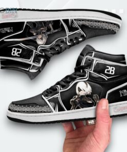 Nier Automata 2B Jordan 1 High – YoRHa Sneakers Nier Automata 2B Jordan 1 High – YoRHa Sneakers