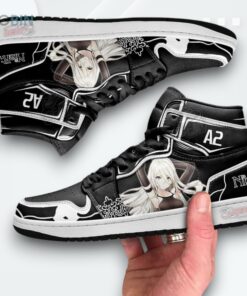 Nier Automata A2 Jordan 1 High Sneakers – YoRHa No.2 Type A Ver1.1a Nier Automata A2 Jordan 1 High Sneakers – YoRHa No.2 Type A Ver1.1a