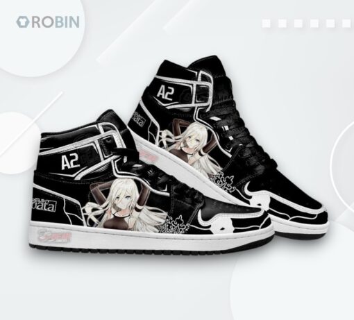 Nier Automata A2 Jordan 1 High Sneakers – YoRHa No.2 Type A Ver1.1a