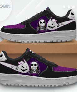 Nightmare Before Christmas Ghost Demon Air Force 1 Sneakers   Unique Holiday Design