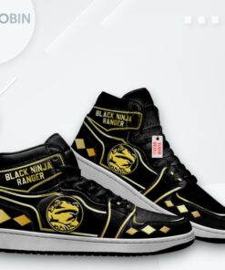 Ninja Black Ranger Jordan 1 High – Custom Sneakers Ninja Black Ranger Jordan 1 High – Custom Sneakers