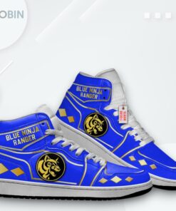 Ninja Blue Ranger Jordan 1 High – Custom Sneakers Ninja Blue Ranger Jordan 1 High – Custom Sneakers