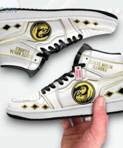Ninja White Ranger Jordan 1 High – Custom Sneakers Ninja White Ranger Jordan 1 High – Custom Sneakers