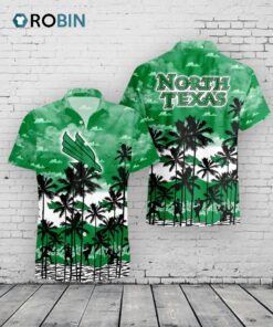 North Texas Mean Green Palms Hawaiian Shirt