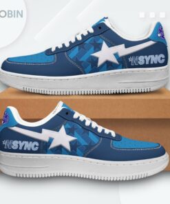 NSYNC No Strings Attached Air Force 1 Sneakers   Unique Design for Fans