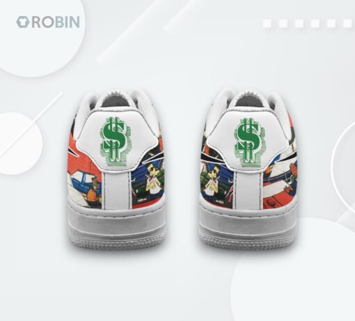 Oakland Playboy Money Air Force 1 Shoes   Stylish Sneaker with Unique Printed Design