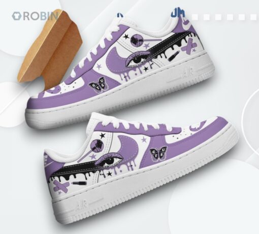 Olivia Rodrigo Guts & Sour Album Inspired Air Force 1 Shoes   Unique Design