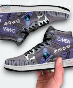 Omen Valorant Agent Jordan 1 High Sneakers For Gamer MN13 Omen Valorant Agent Jordan 1 High Sneakers For Gamer MN13