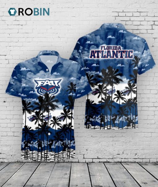 Owls Palms Hawaiian Shirt –  Florida Atlantic University FAU