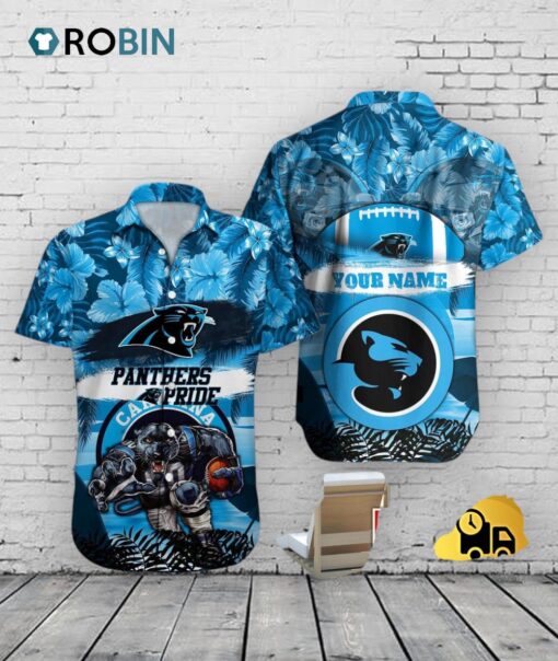 Panthers Hawaiian Shirt Mascot Football Aloha NFL