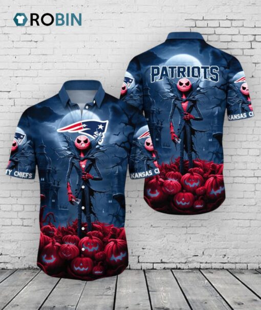 Patriots Halloween Jack Hawaiian Shirt –  NFL New England Aloha Shirt