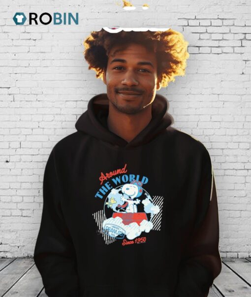 Peanut And Woodstock Around The World Shirt