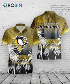 Penguins Hawaiian Shirt –  Personalized NHL Pittsburgh Tropical