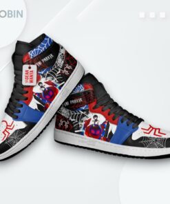 Peni Parker Spider Verse Jordan 1 High Sneakers Custom For Fans Peni Parker Spider Verse Jordan 1 High Sneakers Custom For Fans