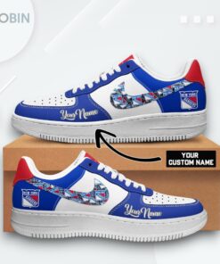 Personalized Air Force 1 Shoes   New York Rangers Hockey Team Design Personalized Air Force 1 Shoes   New York Rangers Hockey Team Design