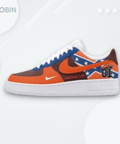 Personalized Air Force 1 Shoes with Dukes of Hazzard Moonrunners Design