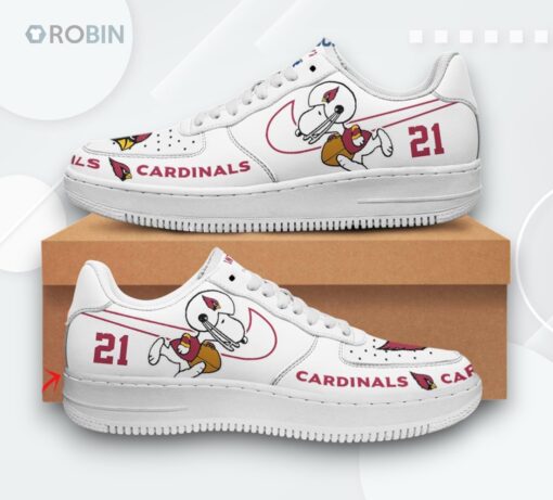 Personalized Arizona Cardinals Snoopy Air Force 1 Low Top Shoes