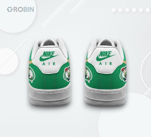 Personalized Boston Celtics Air Force 1 Shoes – Custom Basketball Design