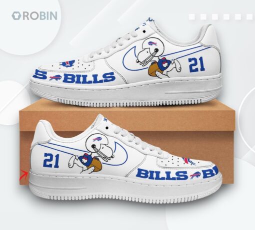 Personalized Buffalo Bills NFL Snoopy Air Force 1 Low Top Shoes   Unique Design