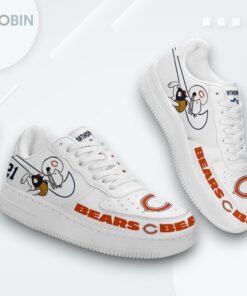 Personalized Chicago Bears Snoopy Air Force 1 Low Top Sneakers   Unique Design