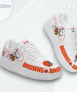 Personalized Cleveland Browns Snoopy Air Force 1 Low Top Shoes   Custom NFL Design Personalized Cleveland Browns Snoopy Air Force 1 Low Top Shoes   Custom NFL Design