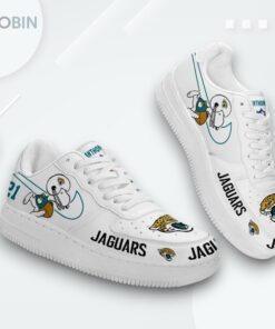 Personalized Jacksonville Jaguars Snoopy Air Force 1 Low Top Shoes