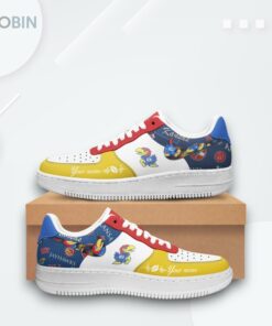 Personalized Kansas Jayhawks Air Force 1 Shoes Custom Printed Design