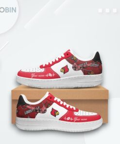 Personalized Louisville Cardinals Air Force 1 Shoes   Custom Sports Design