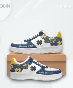 Personalized Notre Dame Fighting Irish Air Force 1 Sneakers   Custom Design