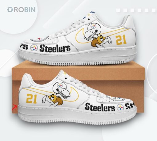Personalized Pittsburgh Steelers Snoopy Air Force 1 Low Top Shoes