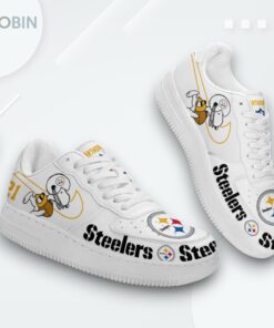 Personalized Pittsburgh Steelers Snoopy Air Force 1 Low Top Shoes