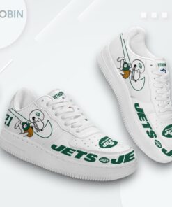 Personalized Snoopy Air Force 1 Low Top Shoes – New York Jets NFL Design