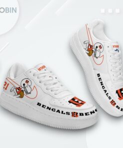 Personalized Snoopy Cincinnati Bengals Air Force 1 Low Top Shoes