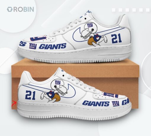 Personalized Snoopy NY Giants Air Force 1 Low Top Shoes   Unique Design
