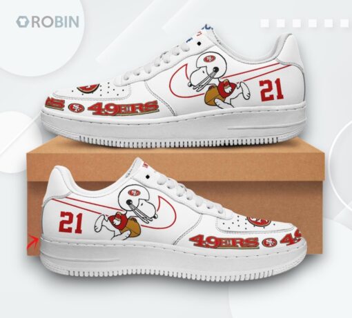Personalized Snoopy San Francisco 49ers Air Force 1 Low Top Shoes