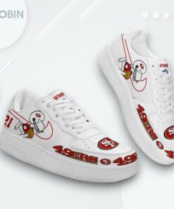 Personalized Snoopy San Francisco 49ers Air Force 1 Low Top Shoes