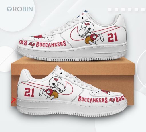 Personalized Snoopy Tampa Bay Buccaneers Air Force 1 Low Top Shoes